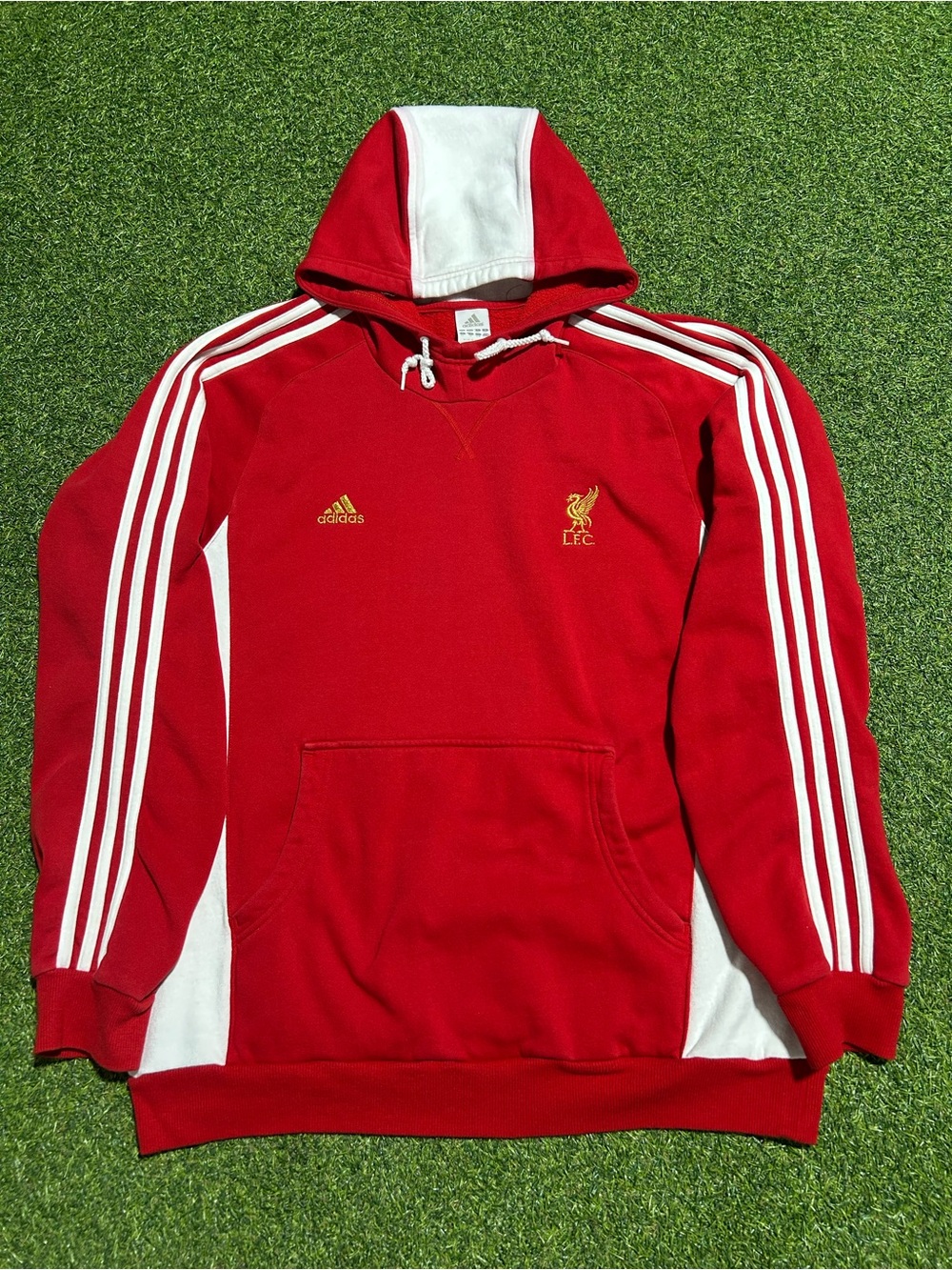 Men’s Vintage Y2K Adidas Liverpool FC Hoodie Sweatshirt
